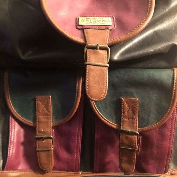 The Original Arizona Jean Co vinyl backpack. Vintage 90’s - Picture 2 of 8
